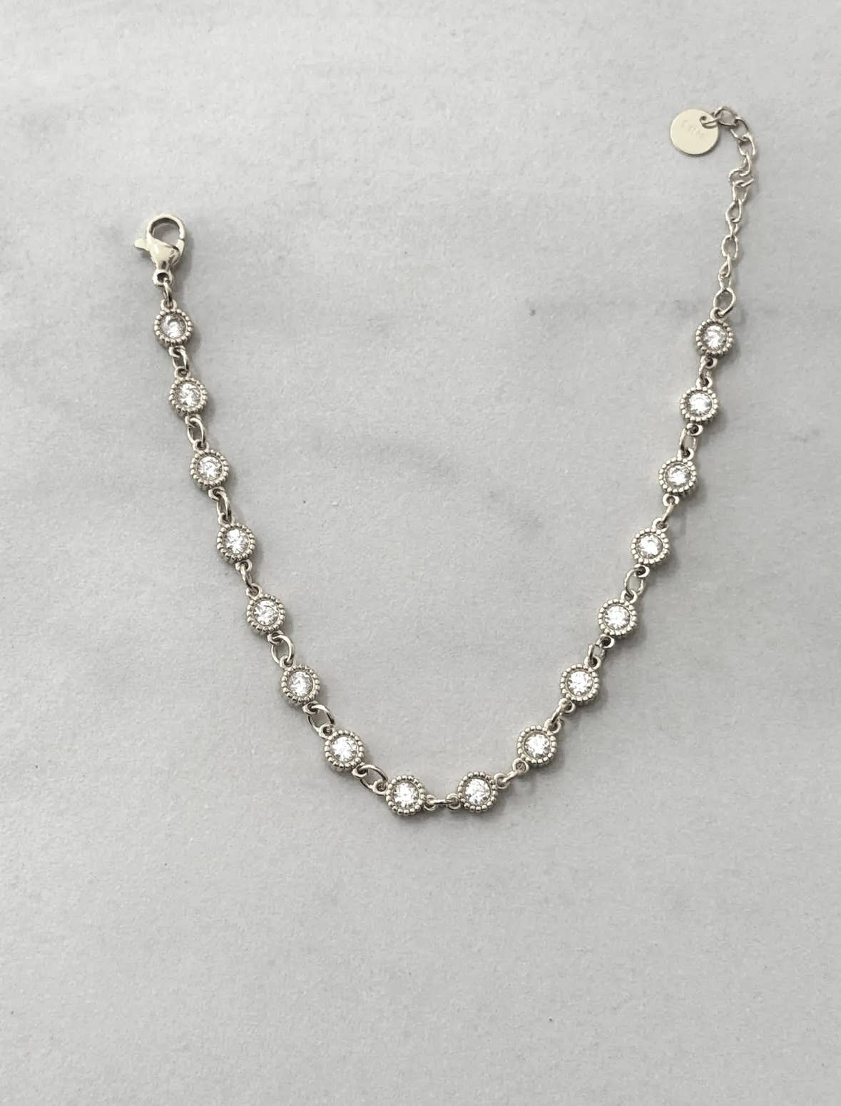 Pulseira de Tênis Sofia em Aço Inoxidável